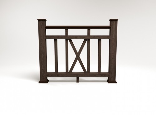 Ограждение из ДПК FG6 венге купить в Пятигорске