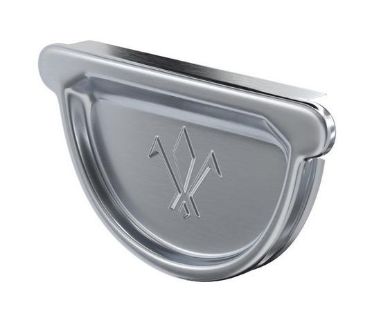 Водосток Aquasistem, Система 125x90 - Заглушка желоба универсальная оцинкованая d125мм купить в Пятигорске