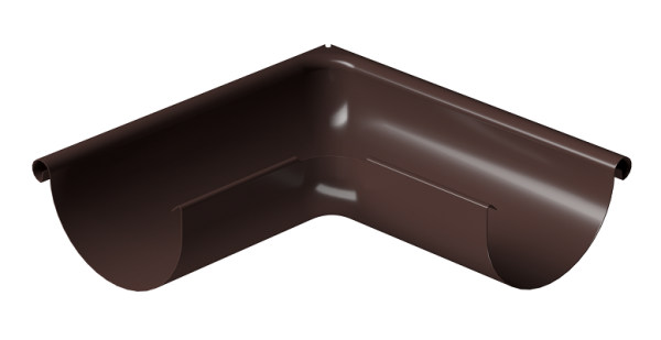 Угол внешний 90° D125 Döcke STAL PREMIUM Шоколад, (RAL 8019) купить в Пятигорске