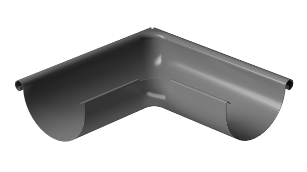 Угол внешний 90° D125 Döcke STAL PREMIUM Графит, (RAL 7024) купить в Пятигорске