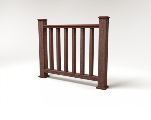 Ограждение из ДПК FG5 шоколад купить в Пятигорске