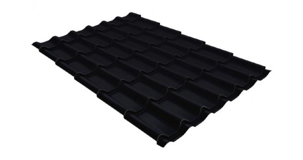 Металлочерепица классик GL 0,5 Velur20 RAL 9005 черный купить в Пятигорске