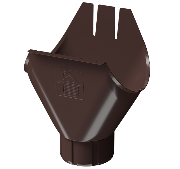 Воронка желоба D125 Döcke STAL PREMIUM Шоколад, (RAL 8019) купить в Пятигорске
