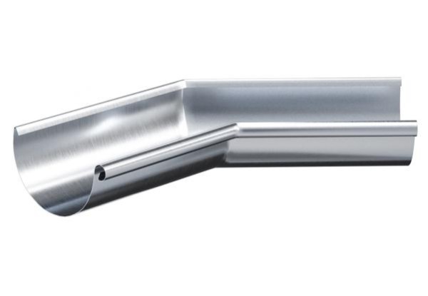 Водосток Aquasistem, Система 125x90 - Угол желоба внутренний  оцинковка 135° купить в Пятигорске