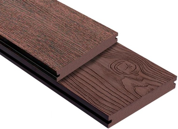 Террасная доска ДПК Outdoor 3D полнотелая STORM/OCEAN BROWN коричневая микс купить в Пятигорске