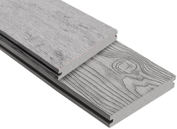 Террасная доска ДПК Outdoor 3D полнотелая STORM/OCEAN GREY серая микс купить в Пятигорске