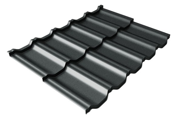 Металлочерепица модульная Квинта Uno Grand Line c 3D резом 0,5 GreenСoat Pural Matt RR2Н3 (RAL 7016 антрацитово-серый) купить в Пятигорске