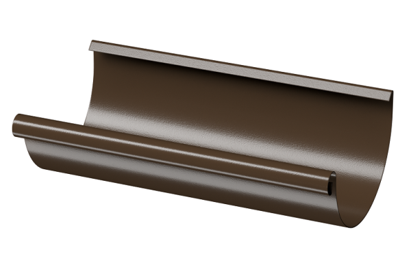 Желоб полукруглый D125 3 м Döcke STAL PREMIUM Каштан, (RAL 8017) купить в Пятигорске