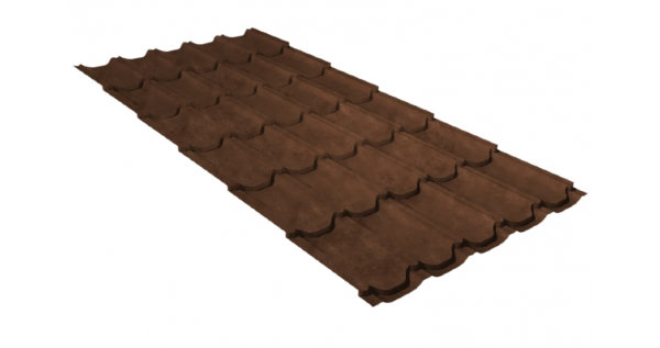 Металлочерепица квинта плюс GL 0,5 Safari Twincolor Brown купить в Пятигорске