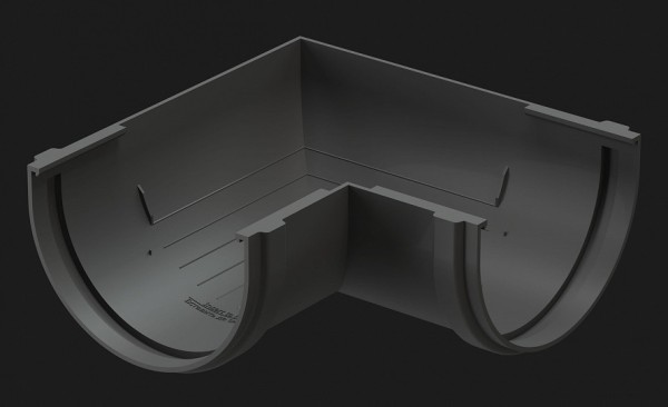 Угол желоба универсал 90˚ Docke Premium ПВХ - Графит купить в Пятигорске