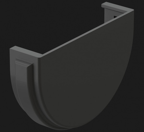 Заглушка желоба Docke Premium ПВХ - Графит купить в Пятигорске