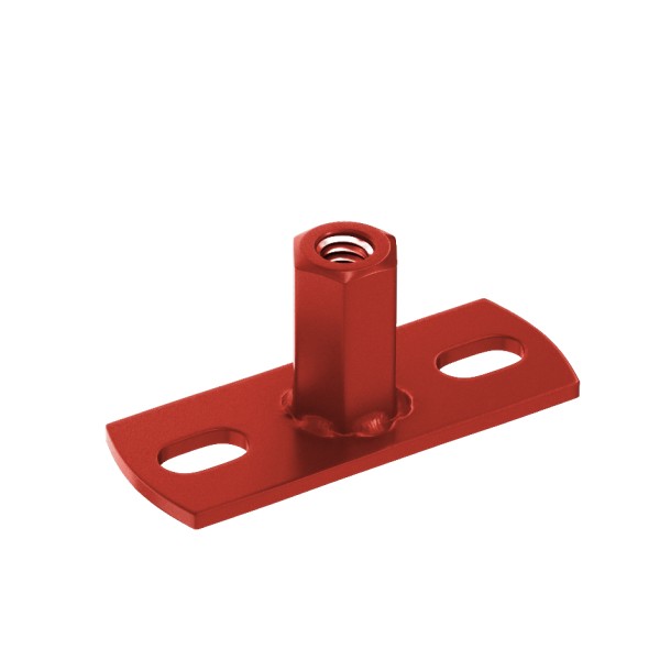 Водосток Aquasistem, система 125x90 - Держатель для хомута под метиз RR 29 Бургундский купить в Пятигорске