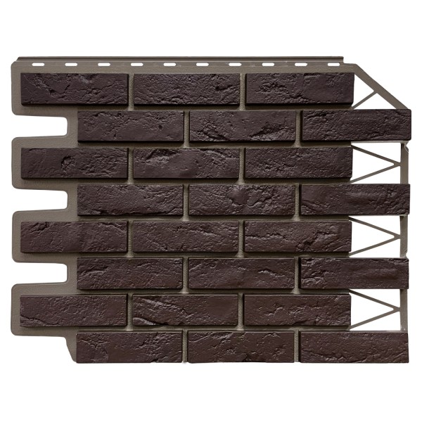 Фасадная панель FineBer, Кирпич Баварский, Темно коричневый купить в Пятигорске