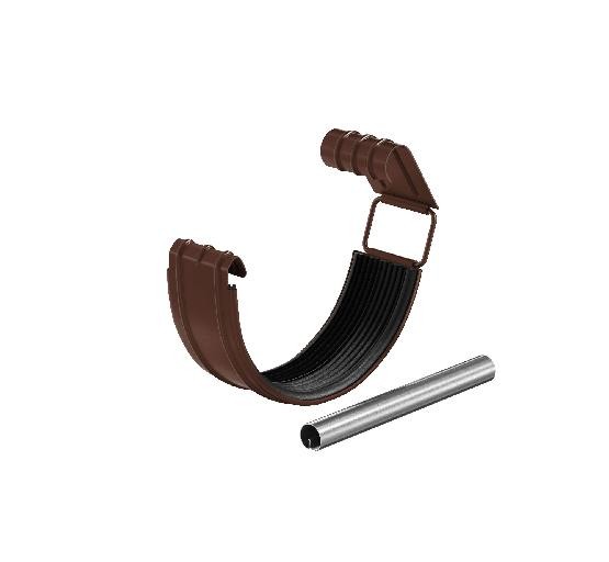 Водосток Aquasistem, система 125x90 - Соединитель желоба с резиновым уплотнителем RAL 8017 Коричневый купить в Пятигорске