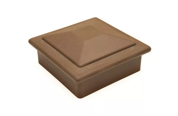 Крышка верхняя ПВХ для столба Deckart 125х125 Шоколад купить в Пятигорске