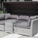 Диван-Трансформер AFINA плетеный из иск. ротанга AFM-320G Grey купить в Пятигорске