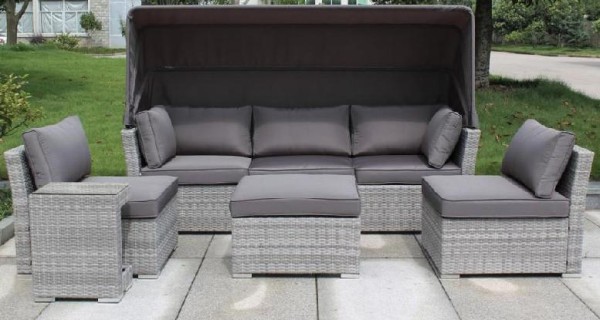 Диван-Трансформер AFINA плетеный из иск. ротанга AFM-320G Grey купить в Пятигорске