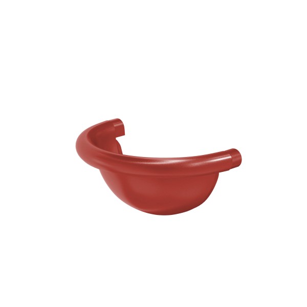 Водосток Aquasistem, система 125x90 - Заглушка желоба полукруглая RR 29 Бургундский купить в Пятигорске