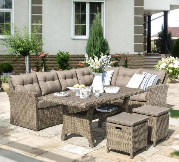 Комплект мебели AFINA плетеной из иск. ротанга AFM-307B Beige купить в Пятигорске