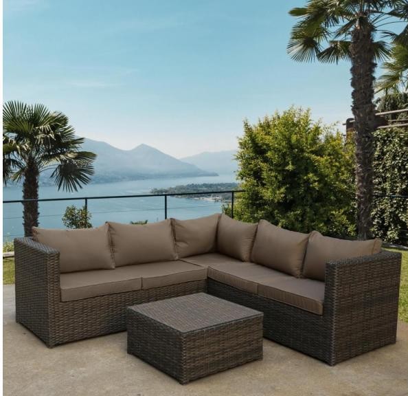 Комплект мебели AFINA плетеной из иск. ротанга YR825A Brown/Beige купить в Пятигорске