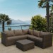 Комплект мебели AFINA плетеной из иск. ротанга YR825A Brown/Beige купить в Пятигорске