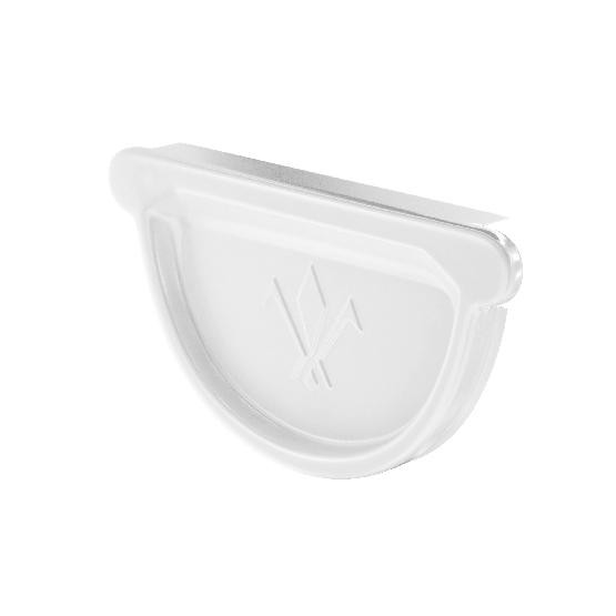 Водосток Aquasistem, система 125x90 - Заглушка универсальная с резиновым уплотнителем RAL 9003 Белый купить в Пятигорске