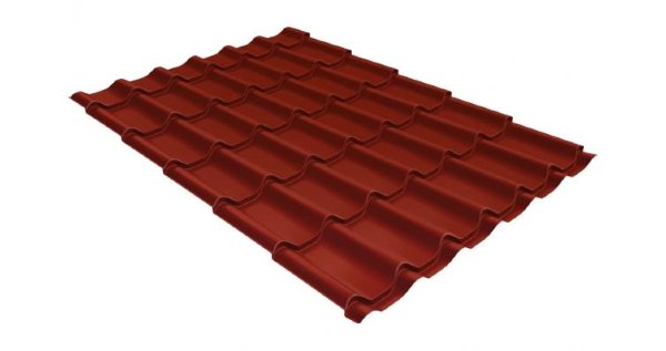 Металлочерепица классик GL 0,5 Velur20 RAL 3009 оксидно-красный купить в Пятигорске