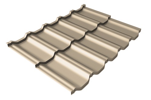 Металлочерепица модульная Квинта Uno Grand Line c 3D резом 0,5 Satin RAL 1015 светлая слоновая кость купить в Пятигорске
