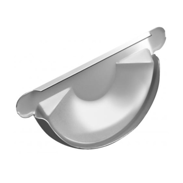 Водосток Grand Line 125x90 – Заглушка желоба RAL 9003 купить в Пятигорске