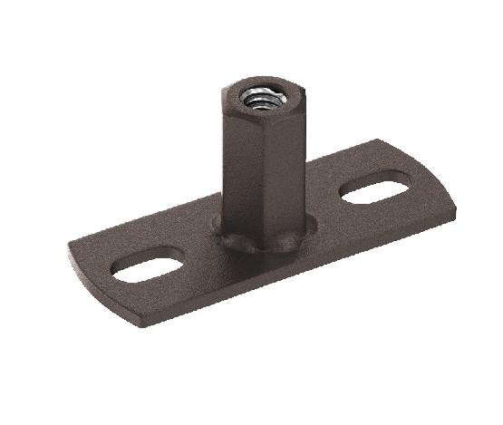 Водосток Aquasistem, Система 125x90 - Держатель для хомута под метиза RR 32 Тёмно-коричневый matt купить в Пятигорске