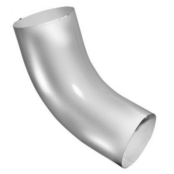 Водосток Grand Line 125x90 – Колено трубы RAL 9003 купить в Пятигорске