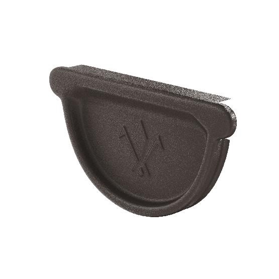 Водосток Aquasistem, Система 125x90 - Заглушка универсальная с резиновым уплотнителем RR 32 Тёмно-коричневый matt купить в Пятигорске