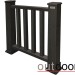 Ограждение из ДПК Outdoor Классик 3D STORM чёрный купить в Пятигорске