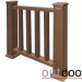 Ограждение из ДПК Outdoor Классик 3D STORM коричневый микс купить в Пятигорске