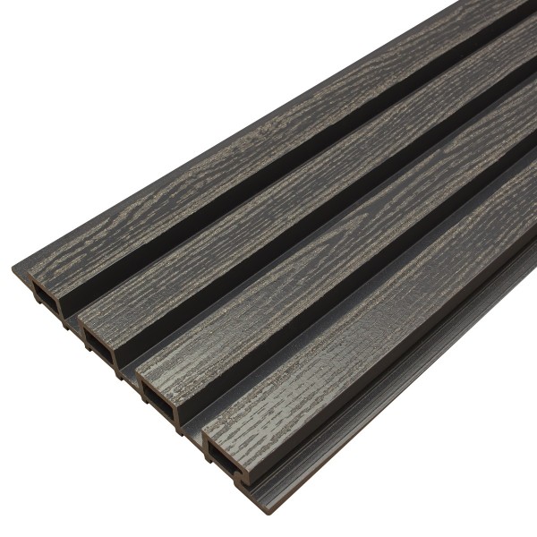 Фасадная доска из ДПК Faynag Wood Рейка Мокрый Асфальт купить в Пятигорске