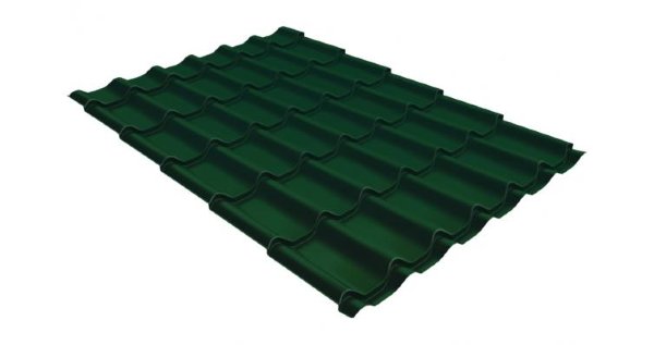 Металлочерепица классик GL 0,5 Velur20 RAL 6005 зеленый мох купить в Пятигорске