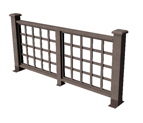 Ограждения декоративное ДПК GRINDERDECO Дувр венге купить в Пятигорске