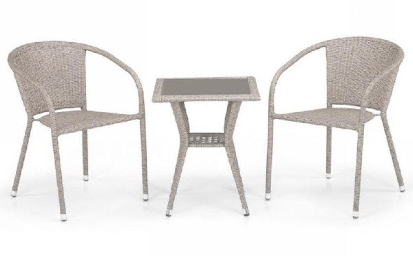 Комплект плетеной мебели AFINA из иск. ротанга T25C/Y137C-W85 Latte 2Pcs купить в Пятигорске