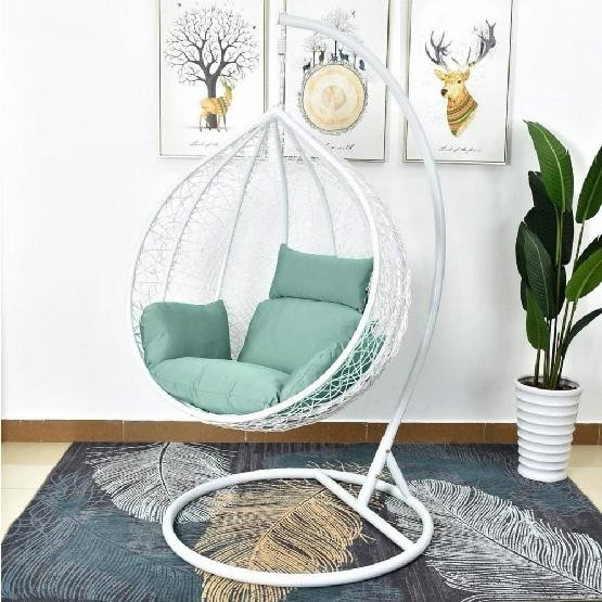 Кресло Подвесное из искусственного ротанга AFM-168A-L White/Green купить в Пятигорске