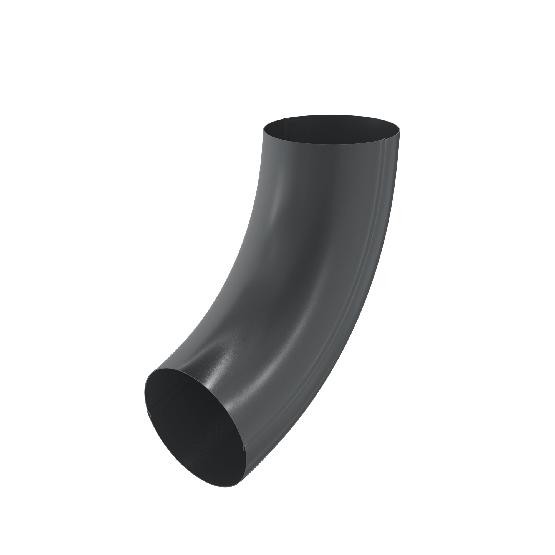 Водосток Aquasistem, система 125x90 - Колено трубы RAL 7024 Тёмно-серый купить в Пятигорске