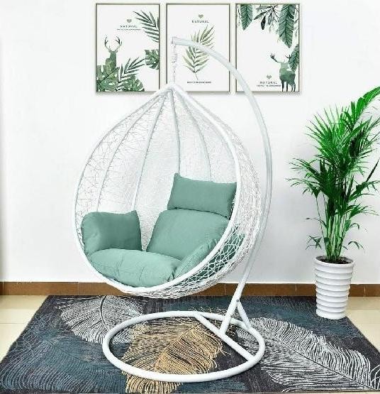 Кресло Подвесное из искусственного ротанга AFM-168A-XL White/Green купить в Пятигорске