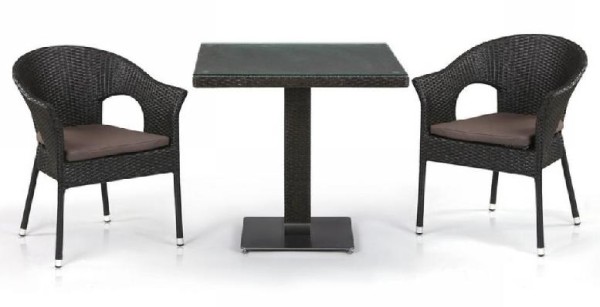 Комплект плетеной мебели AFINA из иск. ротанга T605SWT/Y79A-W53 Brown 2Pcs купить в Пятигорске