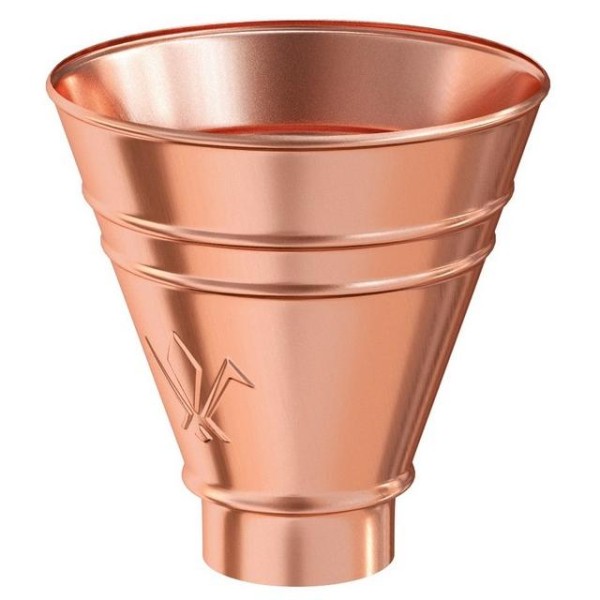 Водосток Aquasistem, система 125x90 - Воронка водосборная круглая Медь купить в Пятигорске