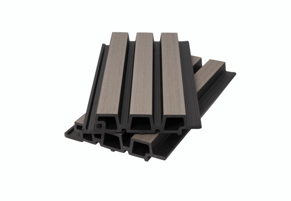 Фасадная панель брусковая двухцветная co-extrusion, snow mix купить в Пятигорске