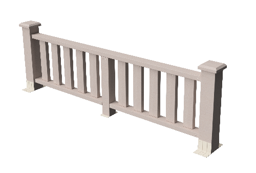 Ограждения декоративное ДПК GRINDERDECO Эрес выбеленый дуб купить в Пятигорске