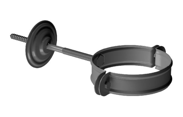 Хомут трубы D90 Döcke STAL PREMIUM Графит, (RAL 7024) купить в Пятигорске