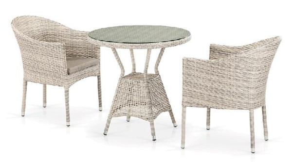 Комплект плетеной мебели AFINA из иск. ротанга T705ANT/Y350-W85 Latte 2Pcs купить в Пятигорске