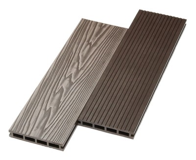 Террасная доска ДПК NanoWood двусторонняя New 3D тиснение + вельвет Венге