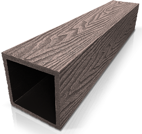 Столб ДПК 3D GardenParkett фактура дерева Венге купить в Пятигорске