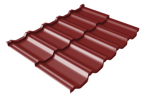 Металлочерепица модульная Квинта Uno Grand Line c 3D резом 0,5 Satin RAL 3011 коричнево-красный купить в Пятигорске